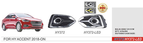 Hyundai Accent 2017–2023 Dimljus (halogen) foto 1