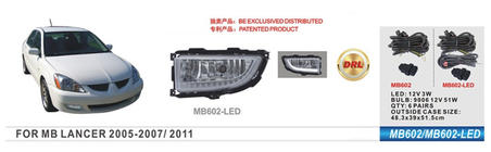 Mitsubishi Lancer 9 2004–2008 Dimljus (2 st, LED) foto 1