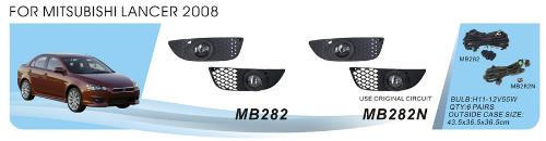 Mitsubishi Lancer X 2008– Dimljussats (2 st, halogen) foto 1