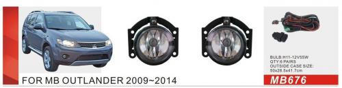 Mitsubishi Outlander 2006–2012 Dimljus 2009-2012 (2 st, halogen) foto 1