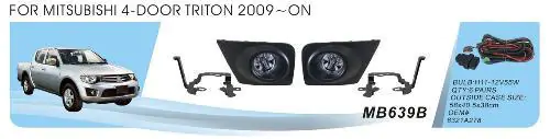 Mitsubishi L200 2006–2015 Dimljussats 2006-2011 (2 st, halogen) foto 1