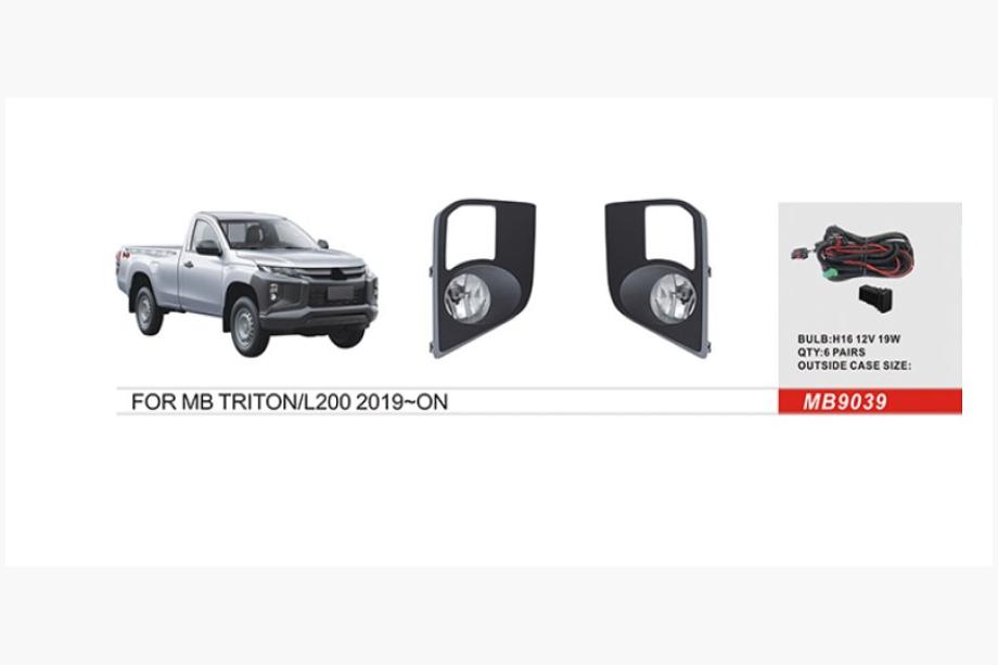 Mitsubishi Pajero Sport 2015– Dimljussats 2019+ (2 st, halogen) Image