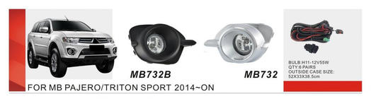 Mitsubishi Pajero Sport 2015– Dimljus 2015-2019 (2 st, halogen) foto 1