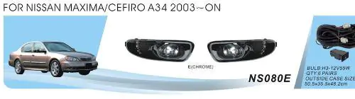 Nissan Maxima 2000–2004 Dimljus (2 st, halogen) foto 1