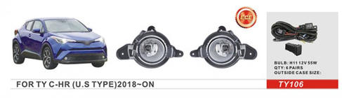 Toyota C-HR 2016–2023 Dimljus US-type (2 st, halogen) foto 1