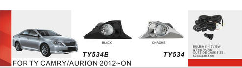 Toyota Camry 2011–2017 Dimljussats EU-type 2011-2014 (2 st, halogen) foto 1