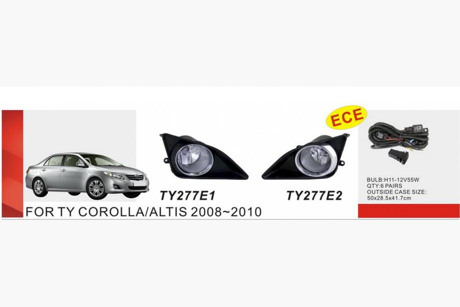 Toyota Corolla 2007–2013 Dimljussats 2007-2010 (2 st, halogen) Image