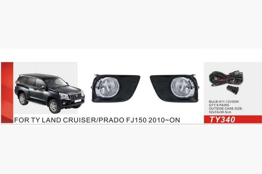 Toyota Land Cruiser Prado 150 2009–2023 Dimljus 2010-2013 (2 st, halogen) Image