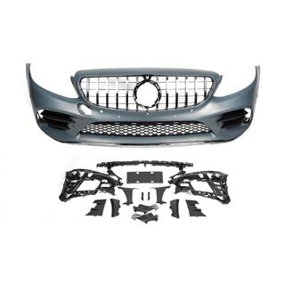 Främre stötfångare komplett (AMG Line 2018-2021) Mercedes C-сlass W205 2014–2021 foto 2