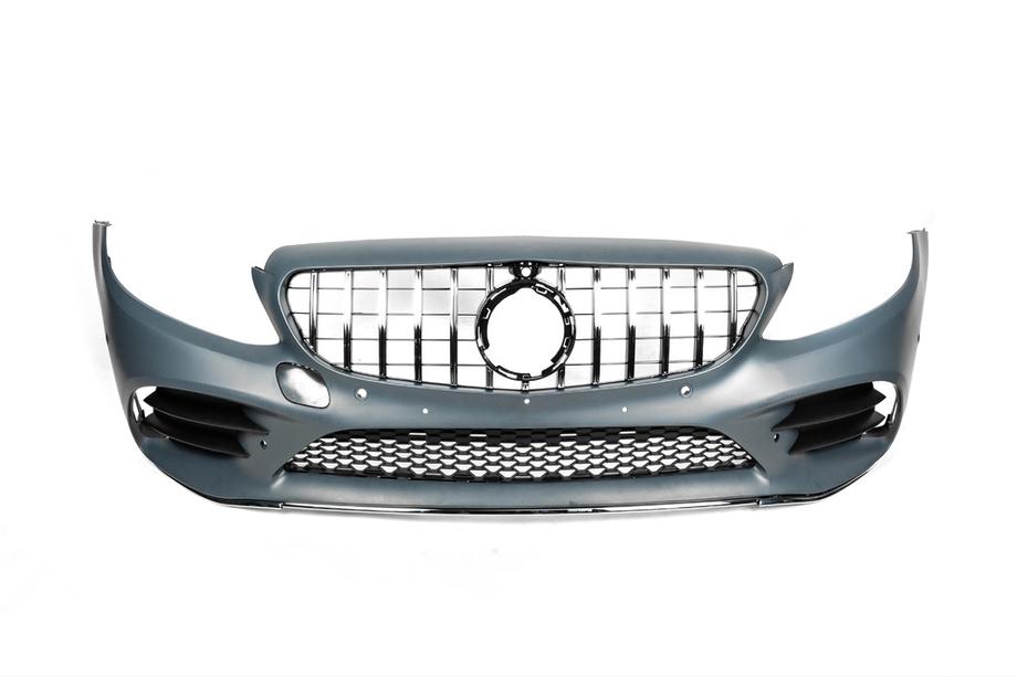 Mercedes C-class W205 2014–2021 Främre stötfångare komplett (AMG Line 2018-2021) Foto 9