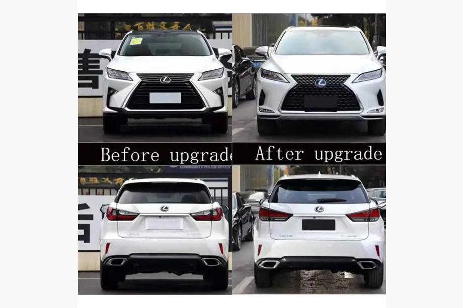 Lexus RX 2016–2022 Faceliftkit för 2021 (stötfångare, strålkastare, bakljus) Foto 8