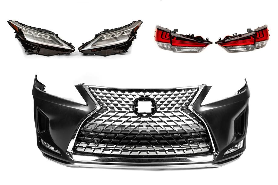 Lexus RX 2016–2022 Faceliftkit för 2021 (stötfångare, strålkastare, bakljus) Foto 2