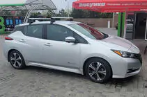 Nissan Leaf 2017– Takräcke för slätt tak (krom, par) foto 2