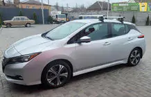 Nissan Leaf 2017– Takräcke för slätt tak (krom, par) foto 1