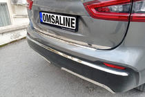 Nissan Qashqai 2014–2021 Stötfångarkant bak (rostfritt stål) foto 4