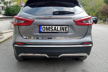 Nissan Qashqai 2014–2021 Stötfångarkant bak (rostfritt stål) foto 5