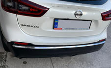 Nissan Qashqai 2014–2021 Stötfångarkant bak (rostfritt stål) foto 2
