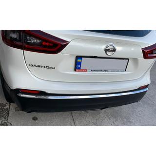 Stötfångarkant bak (rostfritt stål) Nissan Qashqai 2014–2021 foto 2