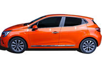 Renault Clio V 2019– Nedre kromlister för fönster (8 st, rostfritt stål) foto 1
