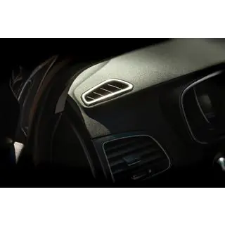 Täckskena till ventilationsutblås i kupén (2 st, rostfritt stål) Renault Megane IV 2016–2025 foto 3