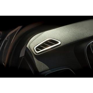 Täckskena till ventilationsutblås i kupén (2 st, rostfritt stål) Renault Megane IV 2016–2025 foto 2