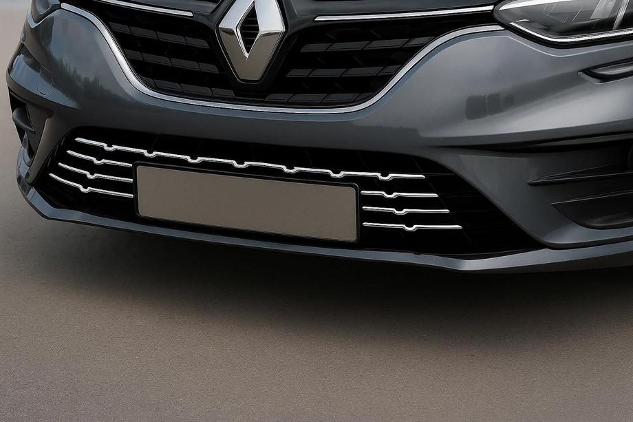 Renault Megane IV 2016–2025 Rostfria stötfångarskydd 2021+ (7 delar) Image