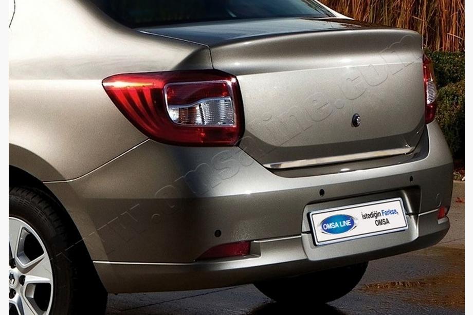 Renault Logan II 2013–2022 Bakluckekantlist 2013-2018 (rostfritt stål) Image