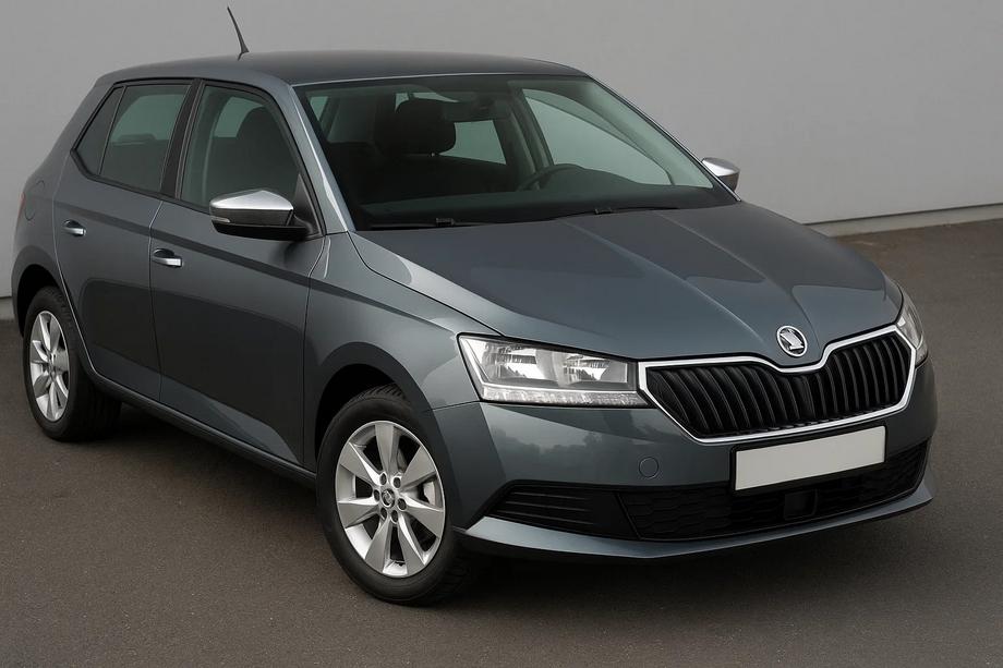 Skoda Fabia 2014–2021 Spegelkåpor i rostfritt stål med urtag för blinkers (2 st) Image