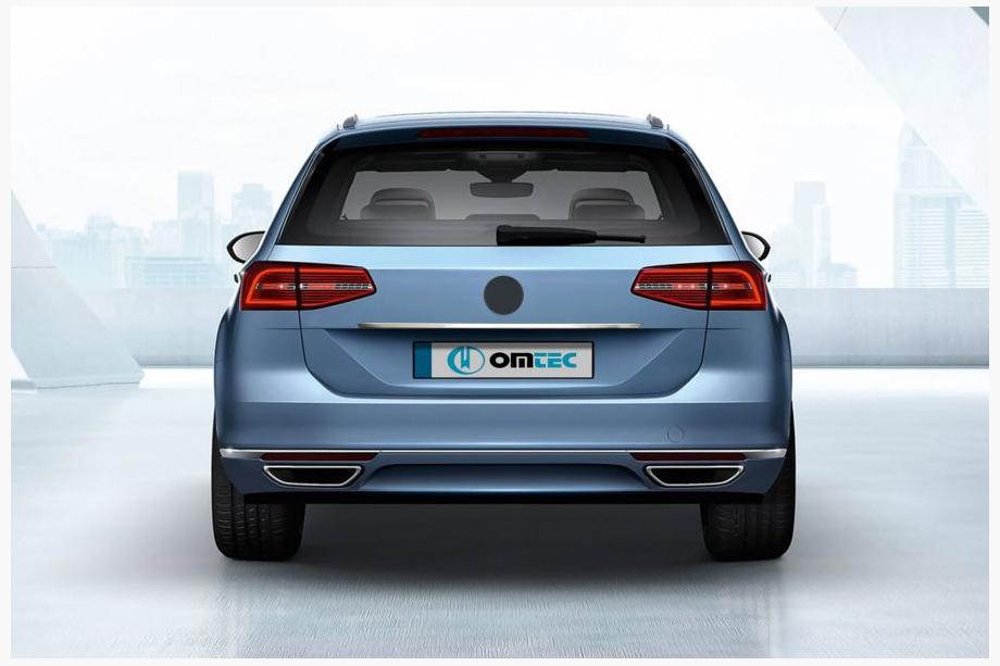 Volkswagen Passat B8 2015–2023 List ovanför registreringsskylten i rostfritt stål SW (OmsaLine) Image