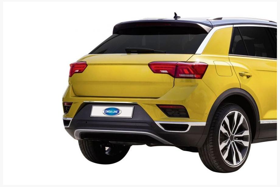 Volkswagen T-Roc 2017–2025 Dekorlist ovanför registreringsskylten (OmsaLine, rostfritt stål) Image