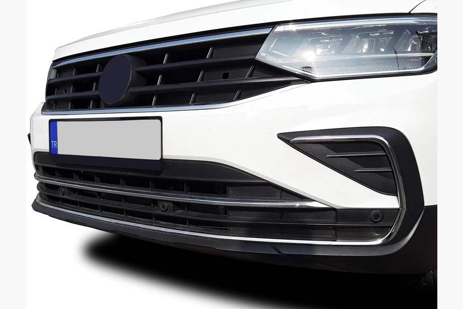 Volkswagen Tiguan 2016–2023 Kromlister i rostfritt stål för dimljus 2020+ (set 4 st) Image
