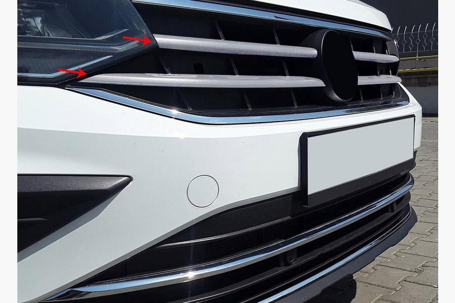 Volkswagen Tiguan 2016–2023 Grillister 2020+ (set om 4 st, rostfritt stål) Image