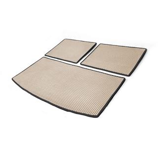 Bagagerumsmatta i 3 delar (EVA, beige) (7 säten) Audi Q7 2005–2015 foto 2