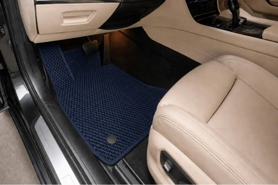 BMW 7-serien F01/F02 2008–2015 EVA bilmattor (för F02, blå) Image