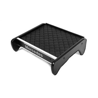Instrumentbrädshylla (svart med svart söm) foto 1