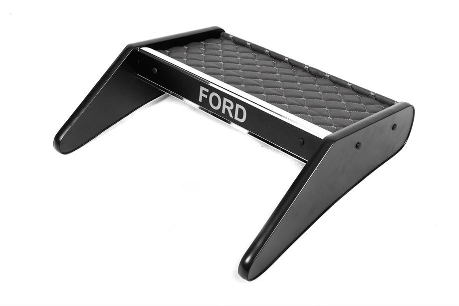 Ford Transit 2000–2014 Instrumentbrädshylla (grå med grå söm) Image