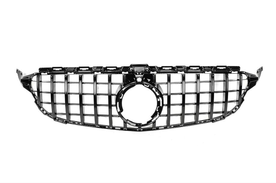 Mercedes C-class W205 2014–2021 Panamericana GT Black frontgrill (för Avantgarde/AMG-Line/C43 AMG) Foto 2