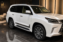 Lexus LX 500d/600 2022– F-Sport dörrlister vit+krom (set 4 st, ABS) foto 2