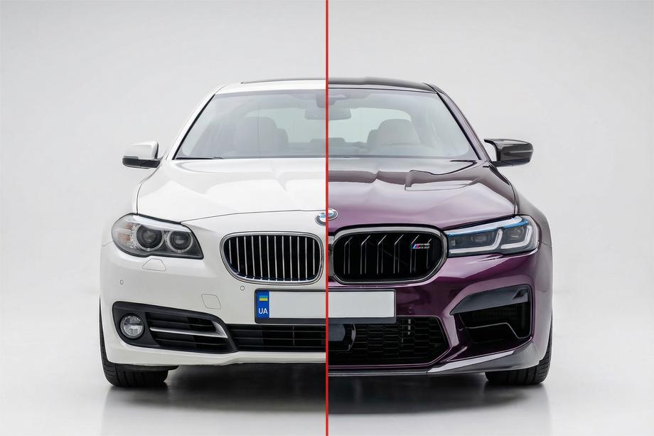 BMW 5-serien F10/F11 2010–2016 Restylingkit till G30 M5 CS 2021 Image