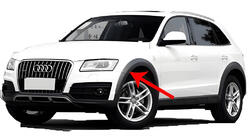Audi Q5 2008–2017 Premium stänkskydd (4 st, med breda hjulhusbreddare) foto 3