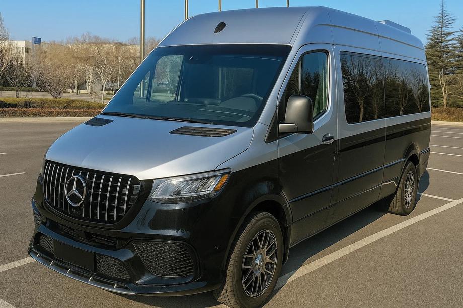 Mercedes Sprinter W907/W910 2018– Främre stötfångare med grill V1 (AMG) Image