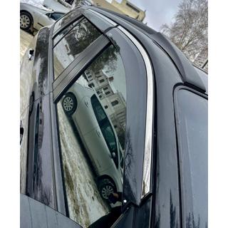 Vindavvisare med kromlist (4 st, Niken) Hyundai Santa Fe 2 2006–2012 foto 4