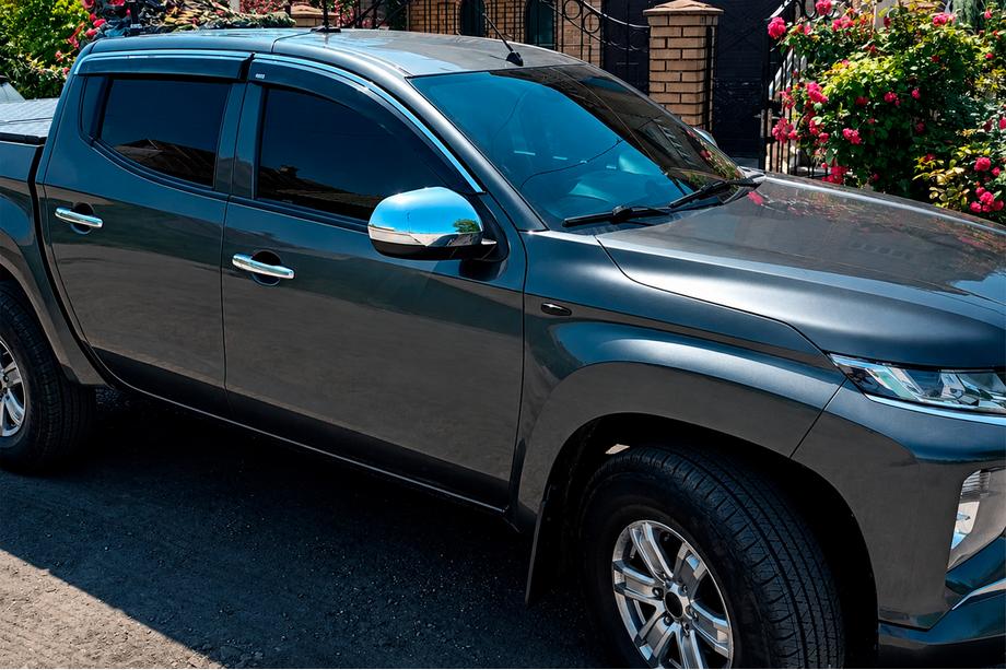 Mitsubishi L200 2015–2024 Vindavvisare med kromlist (4 st, Niken) Image