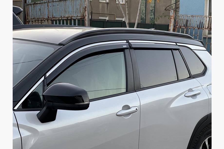 Toyota Corolla Cross 2020– Vindavvisare med kromlist (4 st, Niken) Image
