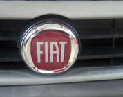 Fiat Emblem (röd V2, självhäftande) 120 mm foto 3