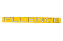 Renault Fluence 2009–2016 Modellbeteckning emblem Fluence 908890019R foto 2