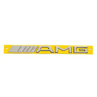 AMG-emblem (20 cm, ABS, krom) foto 2