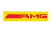 Mercedes-Benz AMG-emblem (20 cm, ABS, röd) foto 2