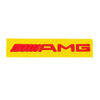 AMG-emblem (20 cm, ABS, röd) foto 2