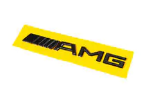 Mercedes-Benz AMG-emblem (20 cm, ABS, svart) foto 1